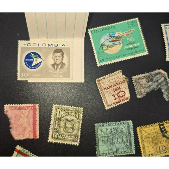 Vintage Colombia Postage Stamp Collection International Collectables LI3048 - Picture 5 of 6